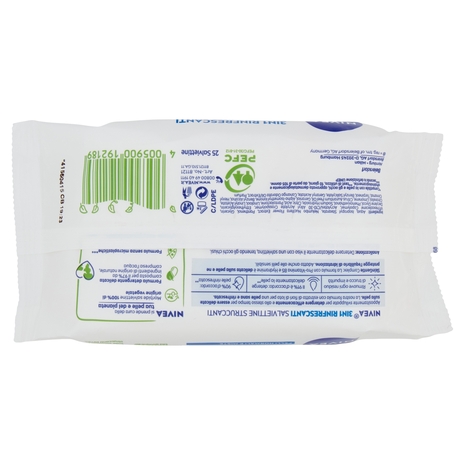 Nivea 3in1 Rinfrescanti Salviettine Struccanti Pelli Normali 25 pz
